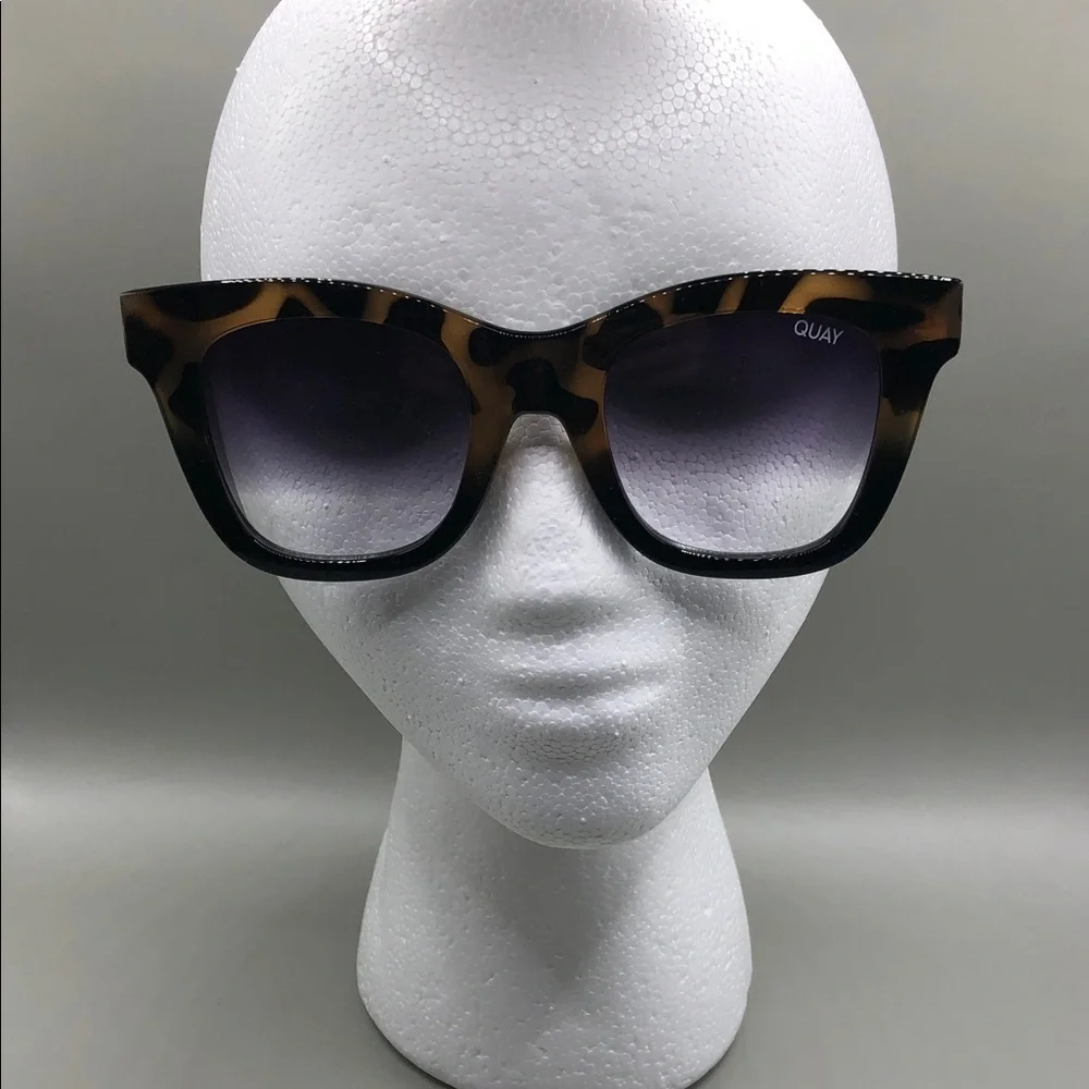 Quay Australia AFTER HOURS tortoise black fade Sunglasses oversized style.